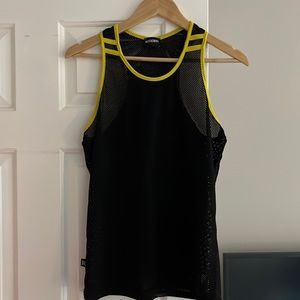 Muscular tank top Boxer Barcelona - black mesh